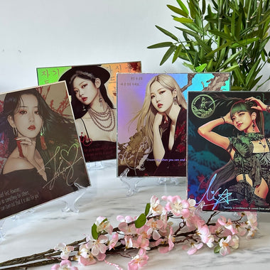 Shikishi Holographique - Pack BLACKPINK - Jisoo, Jennie, Rosé, Lisa