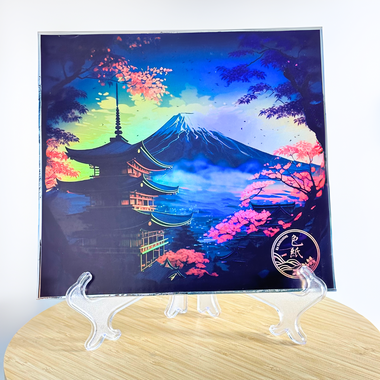 Shikishi Holographique Mont Fuji